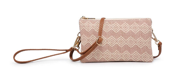 mauve riley crossbody wallet