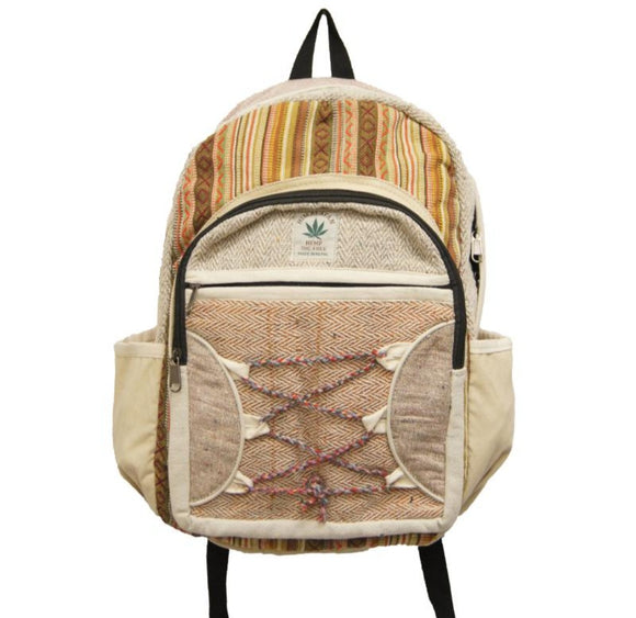 large hemp backpack