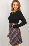 plaid holiday dress