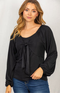 black wrap front top