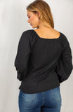 black wrap front top