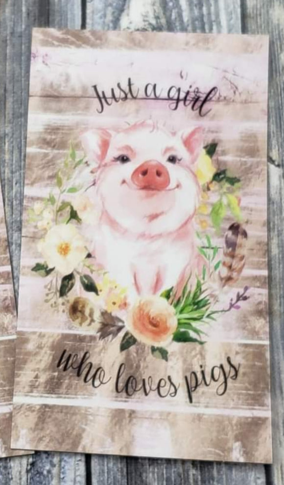 just a girl who loves pigs magnet