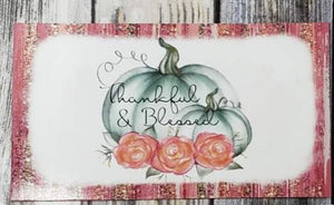 thankful and blessed pumpkin magnet