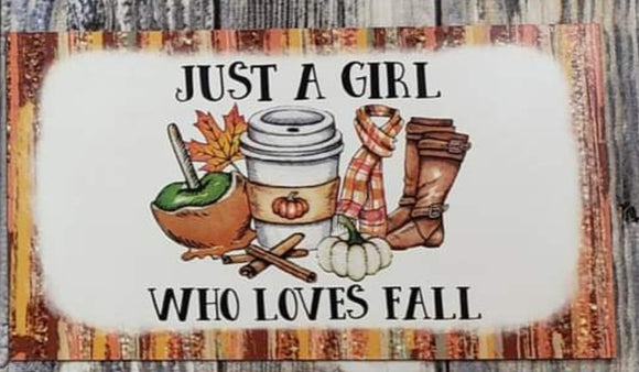 just a girl who loves fall magnet