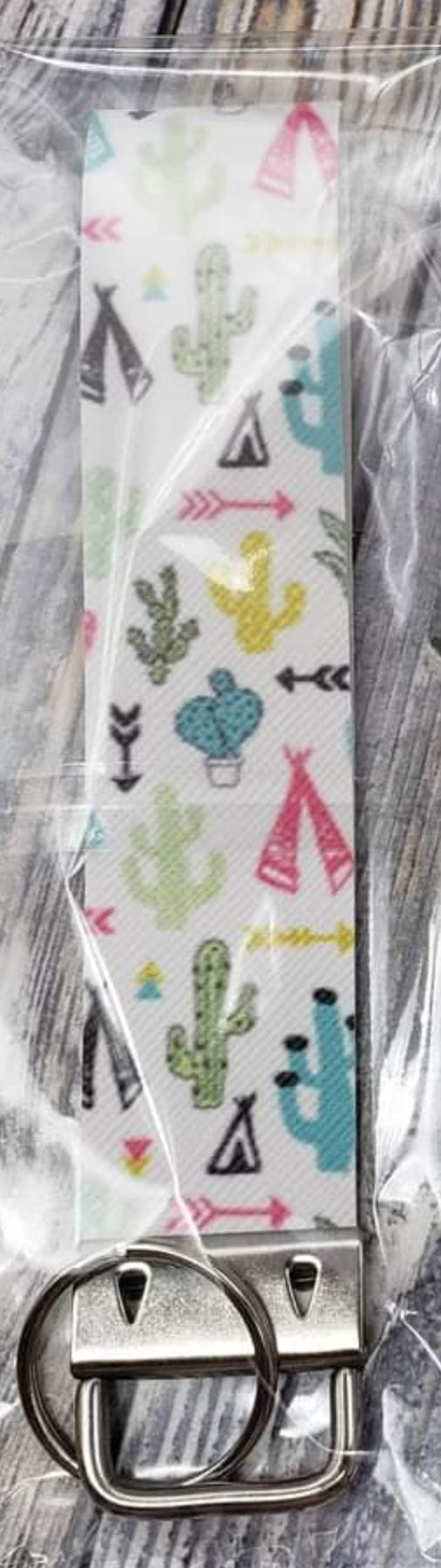 party cactus keychain fob