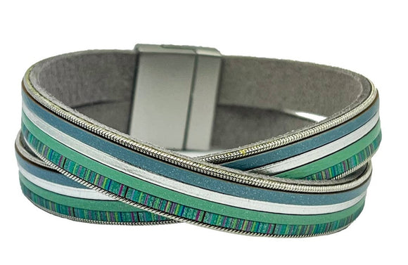 teal twist magnetic bracelet