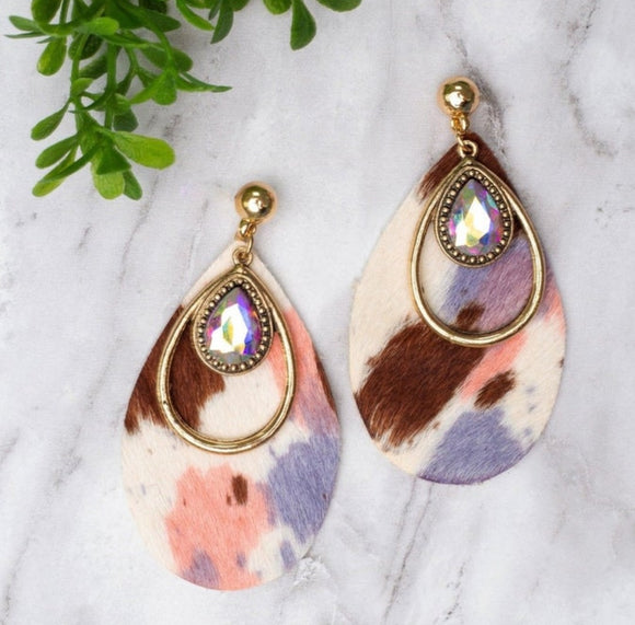 space cowgirl teardrop earring