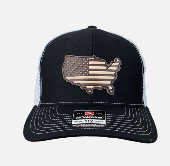 ARIAT MNS LTHR USA BLK CAP A300008801