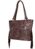 MWT118-H8317 Trinity Ranch Hair-On Cowhide Indian Chief Collection Concealed Carry Tote