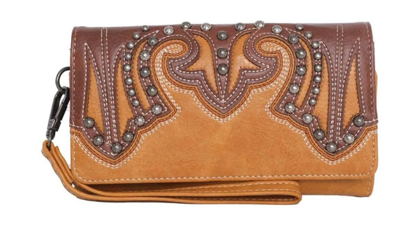 MW1055-W018 Montana West Embroidered Collection Wallet