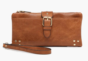 Cadence Buckle Wallet & Clutch
- brown