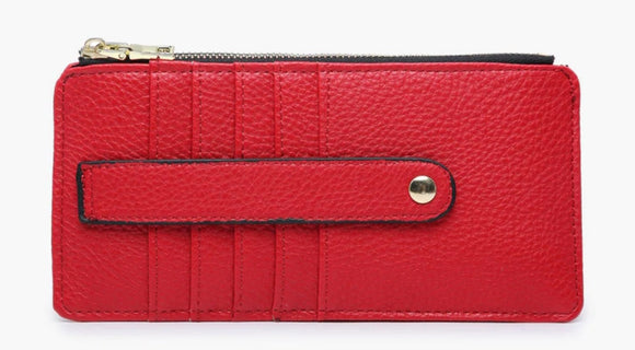 saige card holder- red