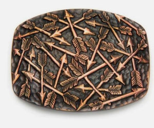 Nocona Copper Scattered Arrows Buckle 37714