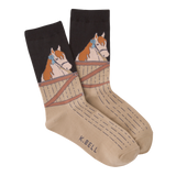 Women's Blue Ribbon Horse Crew Socks