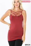 SEAMLESS TRIPLE CRISS-CROSS FRONT CAMI