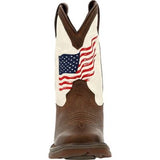 LIL' REBEL™ BY DURANGO® BIG KIDS DISTRESSED FLAG WESTERN BOOT