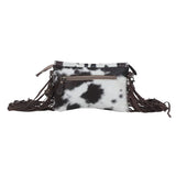 Cafune leather and cowhide purse