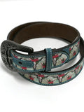 ARIAT SKULL FLORAL TURQUOISE - ACCESSORIES BELT LADIES - A1531433