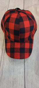 Buffalo plaid crisscross hat