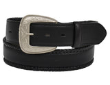 3D Belt DWC1030-34 1.50 in. Black with Lace Edge Belt