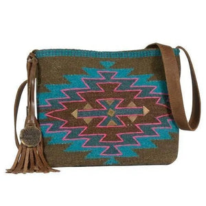 Catchfly Western Womens Bag Crossbody Kylie Aztec Tassel Multi Color 1889541