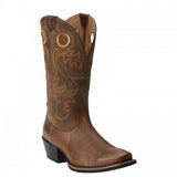 Ariat Men's Sport Powder Brown Punchy Toe Western Boot 10014025