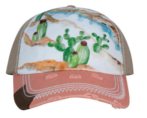 Catchfly - Women's Cactus Watercolor Cap