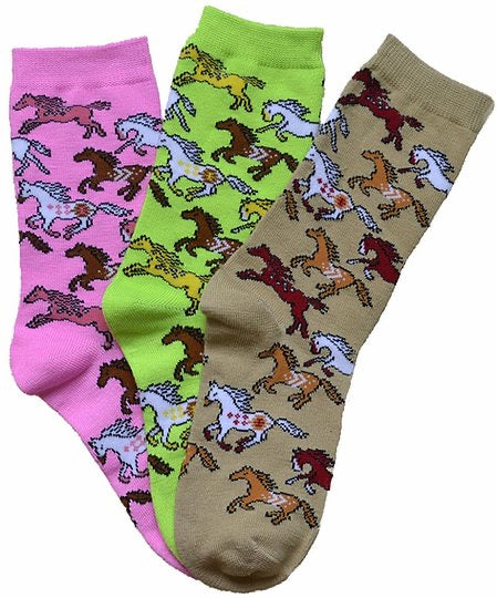 A829 Southwest Ponies, Crew Socks