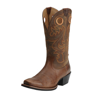 Ariat Men's Sport Powder Brown Punchy Toe Western Boot 10014025