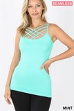 SEAMLESS TRIPLE CRISS-CROSS FRONT CAMI