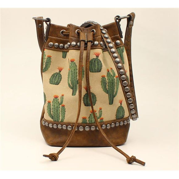 M&F Western N770004402 Blazin Roxx Desert Bucket Bags HandBags Wallets, Brown