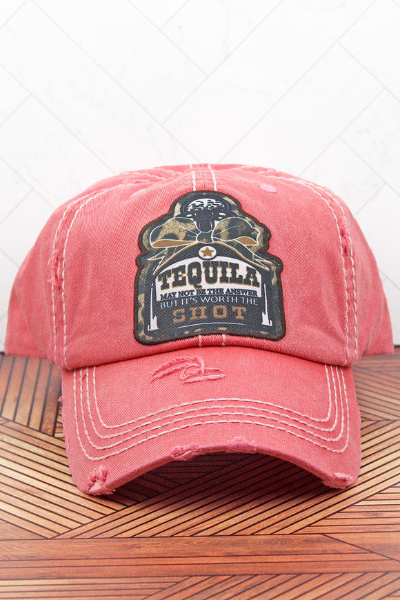 DISTRESSED SALMON 'TEQUILA' CAP