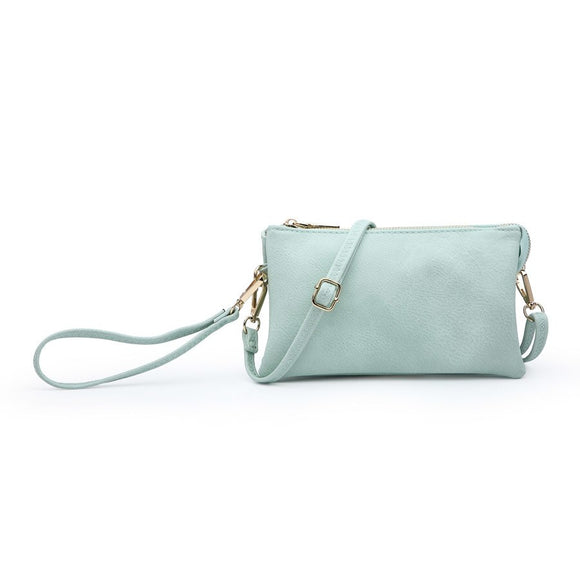 seafoam riley crossbody wallet