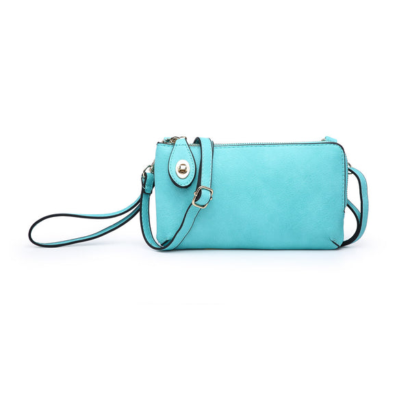 turquoise- kendall crossbody wallet