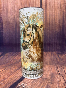 buckskin horse tumbler