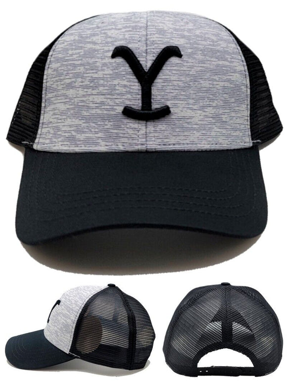 Yellowstone Dutton Ranch Y TV Show Black Mesh Era Snapback Hat Cap