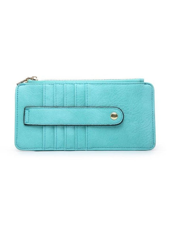 saige card holder- turquoise