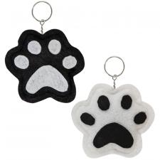 paw print keychains